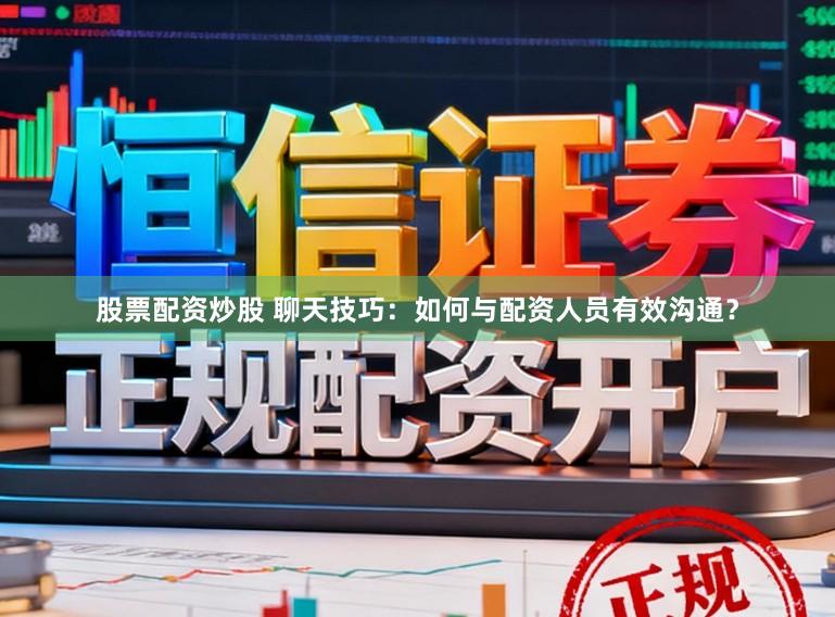 股票配资炒股 聊天技巧：如何与配资人员有效沟通？