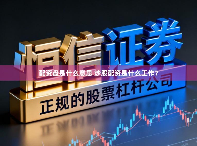 配资盘是什么意思 炒股配资是什么工作？